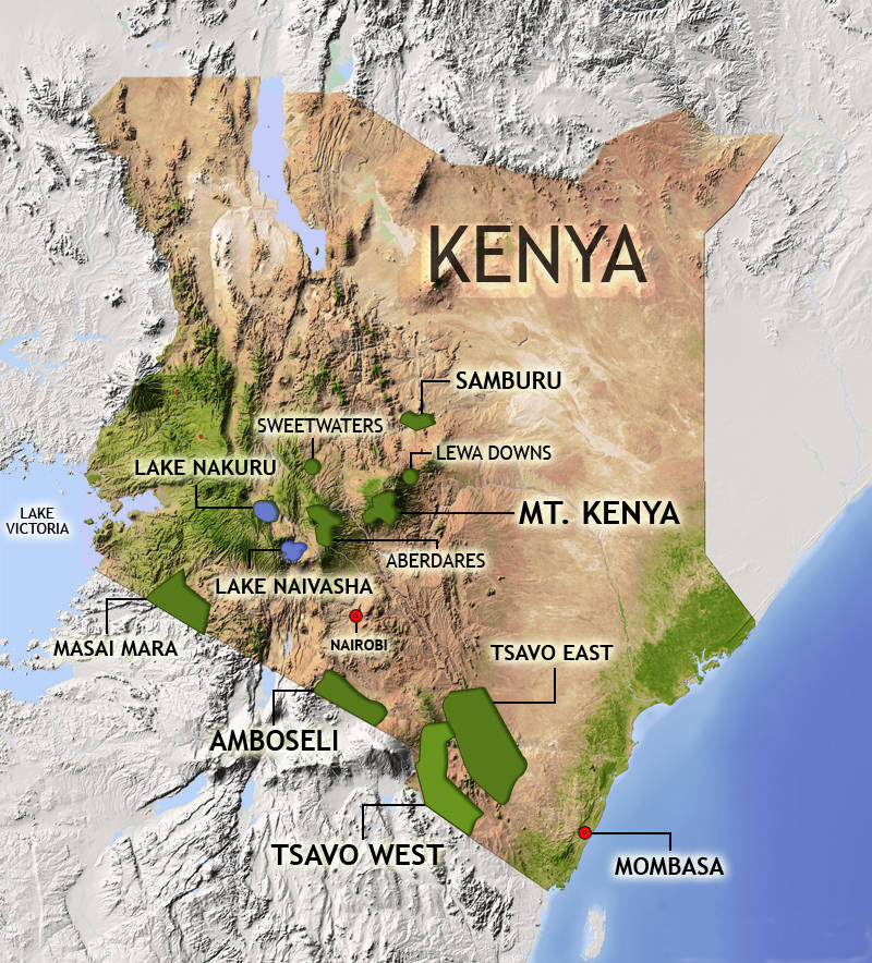 Bryson Heroes Kenya Safari Map