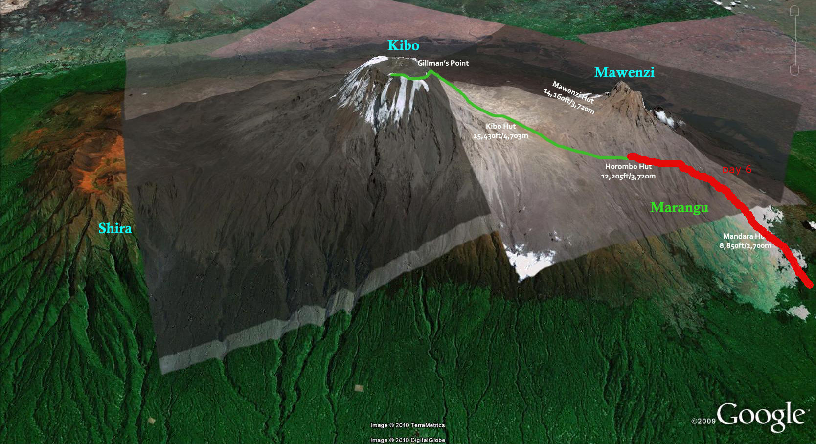 Bryson Heroes Tours Marangu Route Map
